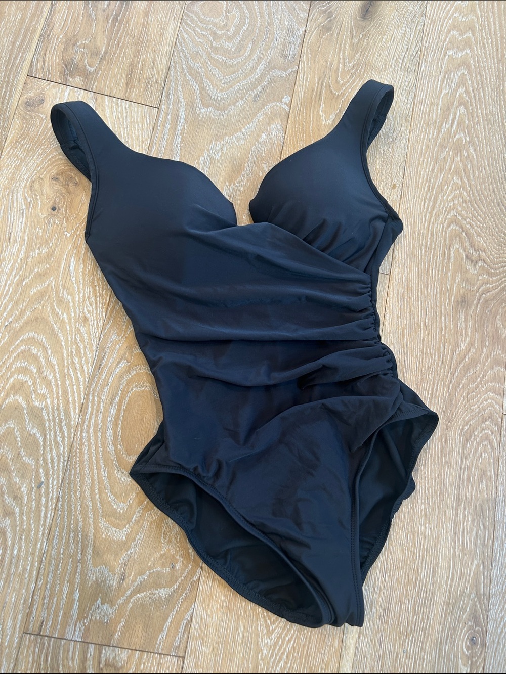 Miraclesuit Black One-piece Swimsuit Size 12